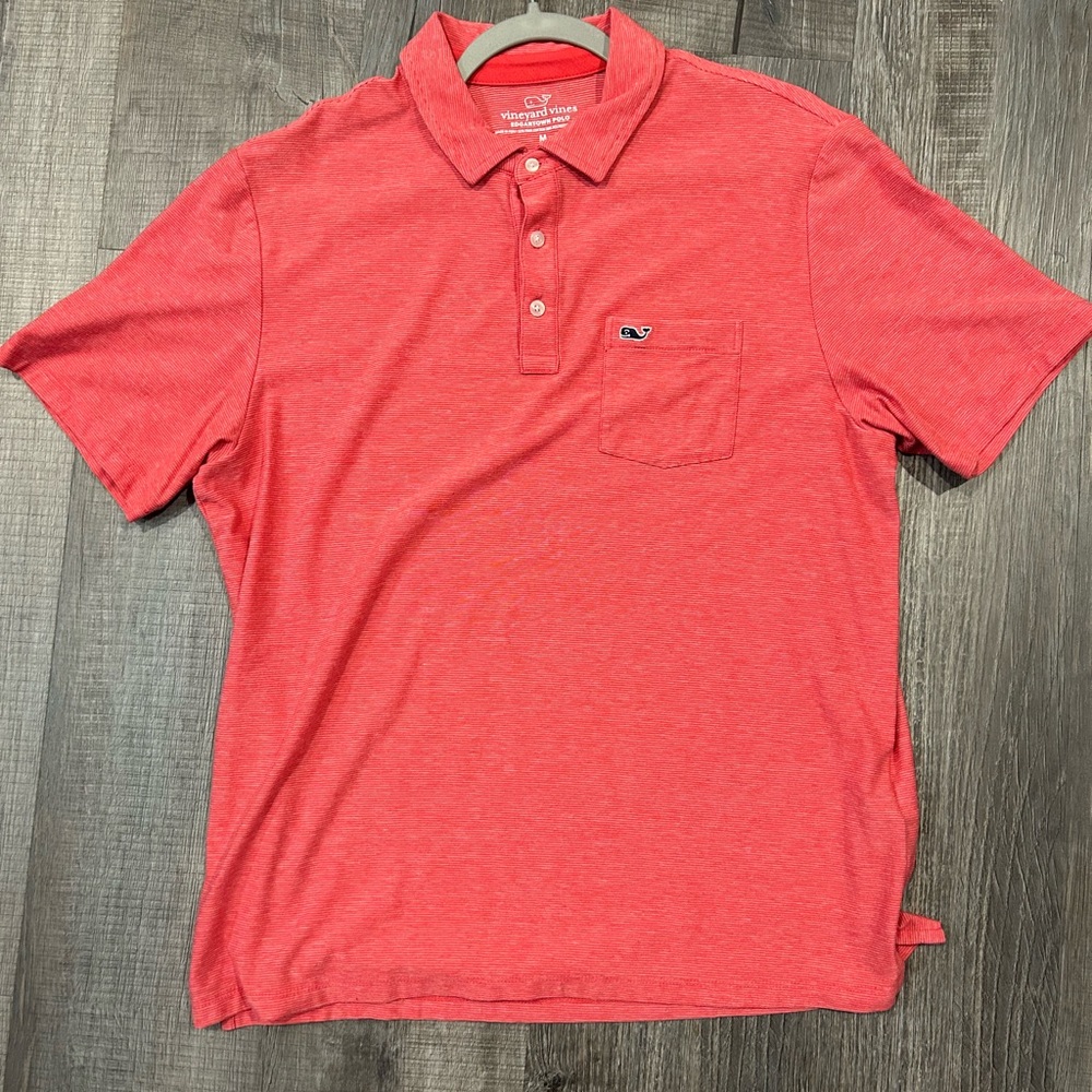 Vineyard Vines Men's Coral Polo Shirt